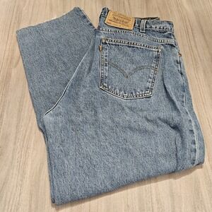VTG 90's Orange Tab Levis 560 Jeans Mens 34x27 Light Wash Loose Fit Tapered